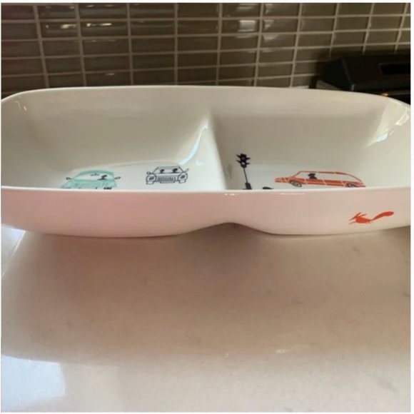 kate spade hopscotch drive about town divided serving tray dish nwt - Picture 6 of 10